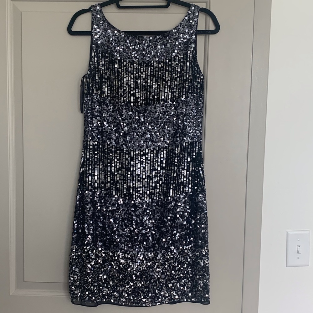 Aidan Mattox sequin cocktail dress